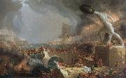 Thomas Cole the course of empire destruction oil painting artist